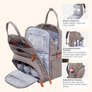 BabbleRoo Diaper Bag Backpack - Baby Essentials Travel Tote - Multi Function Waterproof Diaper Bag, Travel Essentials Baby Bag with Changing Pad, Stroller Straps & Pacifier Case - Unisex, Khaki by TinyTreasures Baby Boutique