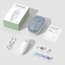 Momcozy Baby Nail File Electric, Rechargeable Baby Nail Clipper, Gentle Baby Nail Trimmer Electric with Night Light, 7 Grinding Head Replacement Pads, Blue by TinyTreasures Baby Boutique