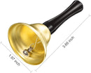 Boao 12 Pieces Metal Hand Bells Music Service Hand Bells Musical Instruments Percussion for Christmas Party Supplies(Gold) by TinyTreasures Baby Boutique