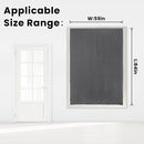 Magic Tape Stick On Curtains Window Shades Pull Down Blackout Window Cover Blackout Curtains for Bedroom No Drillng Self Adhesive Curtains No Rod Small Curtain, 59" W X 84" L, Grey, 1 Panel by TinyTreasures Baby Boutique