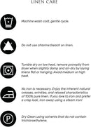 Solino Home Linen Dusty Blue Table Runner 36 Inches - Classic Hemstitch, 100% Pure Linen Coffee Table Runner 14 x 36 Inch Ideal for Dresser Tables - Fall, Autumn, Halloween, Thanksgiving by CozyNest Decor