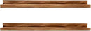 AZSKY 24" Floating Wall Ledge Shelf Wood Picutre Shelf Wall Mounted Nursery Kids Bookshelf Spice Rack Bathroom Storage Shelves Display Organizer Set of 2 by CozyNest Decor
