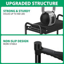 TomCare Garden Kneeler and Seat 10.64” Wider Larger Soft Kneeling Pad Garden Bench with 2 Large Tool Pouches Heavy Duty Garden Stool Foldable Tools Gardening Gifts for Women Men Gardeners,Black by GreenHaven Gardens