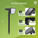 Philips 4 Packs Solar Spot Lights Outdoor Waterproof, 28 LED 7500K Solar Powered Landscape Pathway Lights, Dusk to Dawn Solar Spotlights for Garden, Yard, Lawn, Walkway, Driveway by CozyNest Decor