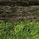 SuperMoss (29319 MossWeave Hanging Basket | Outdoor Hanging Planter with Moss | Decorative Plant Hanger for Porch, Balcony, Garden & Home Décor, Round with Wicker Rim, Set of 3 (S/M/L), Green by GreenHaven Gardens