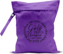 Girls Trip Gifts Wet Dry Bag, Beach Bag Wet Bag Favors, for Swimsuit Toiletry Travel Essentials For Women Aloha Bags, Beach Travel Gym Laundry bags for Dirty Diaper Swimsuit Gifts (Purple) by TinyTreasures Baby Boutique