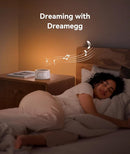 Dreamegg Sound Machine with Nursery Lamp - Sound Machine Baby, Soothing Sounds, Timer, Memory Function, 10 Colour Night Light, White Noise Machine Alarm Clock for Newborn Baby Registry Gift, White by TinyTreasures Baby Boutique
