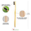 EasyHonor Extra Soft Toothbrush, Natural Bamboo Toothbrush with Micro Fur Ultra Soft 20,000 Bristles, 4-Pack for Adults by TinyTreasures Baby Boutique