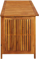 vidaXL Outdoor Storage Box, [Load Capacity Gallon] Deck Box with Gas-Lift Lid, Storage Chest with Water-Resistant Zippered Bag Inside, 68.9''x19.7''x22.8'', Solid Acacia Wood by CozyNest Decor
