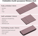 Foldable Yoga Mat Extra Thick 0.32 Inches Eco-Friendly POE Material, Non-Slip Design Fitness Mats, Multi-Purpose Workout Mats For Studio or Home Use (70 x 24 x 0.32 inches） by TinyTreasures Baby Boutique
