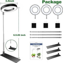 Plant Grow Light, 48 LEDs Full Spectrum Grow Light for Indoor Plants, Height Adjustable Small Halo Light with Base, 3 Optional Spectrums, Auto Timer 3/9/12Hrs, 10 Brightness, 3 Pack by GreenHaven Gardens