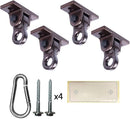 Heavy Duty Bronze Swing Hangers Screws Bolts Included Over 5000 lb Capacity Playground Porch Yoga Seat Trapeze Wooden Sets Indoor Outdoor (4 Pack) by TinyTreasures Baby Boutique
