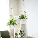 Belit 2 Pack Macrame Plant Hangers Indoor Hanging Planter Basket Decorative Flower Pot Holder Rope for Indoor Outdoor Home Decor by GreenHaven Gardens