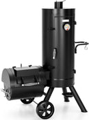 Sophia & William Heavy-Duty Vertical Offset Charcoal Smoker Extra Large Outdoor BBQ Gill with Offset Smoker, 961 SQ.IN. Cooking Area with Warming Tray,Push-out Ash Tray for Event Gathering, Black by GreenHaven Gardens
