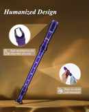Eastar Soprano Recorder Instrument for Kids Students Beginners, German fingering C Key with Cleaning Kit, Storage Bag, Fingering Chart, ERS-1GPu, Purple, School-Approved by TinyTreasures Baby Boutique