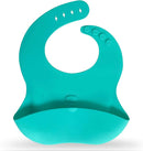 Abiie Ruby Wrapp Silicone Bibs for Babies with Front Pocket - Waterproof Bib - Stain Resistant - Silicone Toddler Bibs by TinyTreasures Baby Boutique