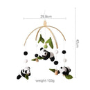 Baby Crib Mobile - Panda Mobile for Crib, Nursery Mobile Decor, Baby Bassinet Mobile Toy - Shower Set for Infant Bedroom Hanging Decoration, Gender Neutral Baby Gift by CozyNest Decor