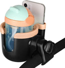 Accmor Stroller Cup Holder with Phone Holder, Bike Cup Holder, Universal Cup Holder for Uppababy Nuna Doona Strollers, 2-in-1 Cup Phone Holder for Stroller, Bike, Wheelchair, Walker, Scooter by TinyTreasures Baby Boutique