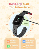 Kids Watch for Boys 5-12, Kids Smart Watch Fitness Tracker Pedometer, No Phone Needed, Puzzle Games with Parental Control, IP68 Waterproof, Heart Rate, Sleep Monitor, Step Counter, 80 Sports by TinyTreasures Baby Boutique