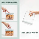 Pop Top Food Storage Containers, Leakproof Pantry Food Storage Containers, Kitchen Storage Containers with Lids Airtight 3-Piece - 3.5Qt/2.1Qt/1.3Qt by CozyNest Decor