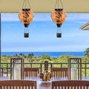 Starsoul Butterfly Hot Air Balloon Solar Lantern with Flickering Flame Light Glass Solar Powered Hot Air Balloon Lamp Waterproof Hanging Outdoor Solar Lantern for Yard Porch Backyard Decor by GreenHaven Gardens