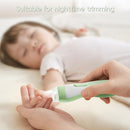 Baby Nail Trimmer Electric, 15 in 1 Baby Nail Clippers for Gentle Nail Care, Rechargeable Baby Nail File Electric with Light &15 Grinding Pads for Infant Toddler, Green by TinyTreasures Baby Boutique