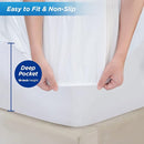 Waterproof Mattress Pad Protector Terry Cotton Hypoallergenic Breathable Mattress Pad Cover, Deep Pocket by TinyTreasures Baby Boutique