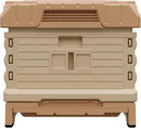 Ergo Insulated 10 Frame Bee Hive Set [NO Frames Included] (Single Hive, Tan Body Yellow Entrance) by GreenHaven Gardens