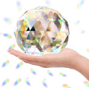 Clear Glass Crystal Ball Prisms Window Rainbow Maker Sphere Faceted Gazing Ball Prism Prism Suncatcher for Home Décor, Feng Shui, (120mm/4.72inch) by GreenHaven Gardens