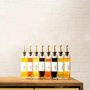 Olive Oil Dispenser for Kitchen, Cooking Oil and Vinegar Dispenser Set, Olive Oil Bottle, Soy sauce dispenser, coffee syrup bottles with stainless steel pourers - 4 pcs, Gold by CozyNest Decor