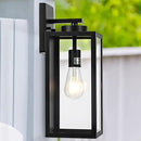 16-inch Large Outdoor Wall Light Fixture, Black Exterior Wall Lantern Waterproof, Farmhouse Porch Sconce Lighting With Glass, Modern Wall-Mounted Outside Lights for House, Garage, Patio Lamp, 2 Packs by GreenHaven Gardens