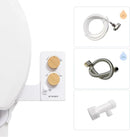 TUSHY 3.0 Spa Bidet Attachment. Cool to Warm Water. It's Time to Replace Toilet Paper, Fresh Water Spray (Requires Sink Access for Optional Temperature Control), Bamboo by CozyNest Decor