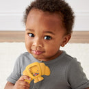 Itzy Ritzy Silicone Rattle Teether– BPA-Free Silicone Teether with Rattle for Babies & Toddlers – Features a Gentle Rattle Sound, Colorful Beads & Multiple Textures (Croissant) by TinyTreasures Baby Boutique