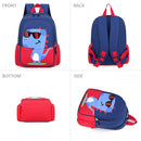 12 inch Kids Small Toddler Preschool Travel Backpack Cool Cute Cartoon Waterproof Daypack (Dinosaur Red) by TinyTreasures Baby Boutique