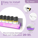 4 Pack 15 Inch Purple Reflective Acrylic Shelves, Purple Floating Shelves, Modern Sunglasses Essential Oil Picture Ledge Display Toy Storage Shelf by TinyTreasures Baby Boutique