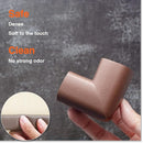 Roving Cove HeftyFit Edge Corner Protector Baby Proofing (Large 18ft Edge 8 Corners), Heavy-Duty, Soft NBR Rubber Foam, Furniture Fireplace Safety Bumper Guard, 3M Adhesive, Coffee Brown by TinyTreasures Baby Boutique