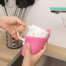 Swedish Dishcloths for Kitchen | 6 Pack Absorbent Cellulose Sponge Cloths Washable | Non-Scratch Reusable Paper Towels Quick Drying Cleaning Cloths - Pink by CozyNest Decor