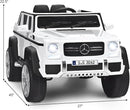 Costzon Ride on Car, Licensed Mercedes-Benz Maybach, 12V Battery Powered Vehicle Toy w/ 2 Motors, Remote Control, 3 Speeds, Lights, Horn, Music, Aux, Storage, Truck, Electric Car for Kids (White) by TinyTreasures Baby Boutique