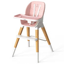 8 in 1 Highchair, Convertible Wooden Baby High Chair with Tray, Adjustable High Chair for Babies and Toddlers, Easy to Clean, Grow with Family|Booster|Learning Table|High Stool by TinyTreasures Baby Boutique