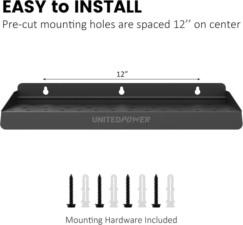 UNITEDPOWER Screwdriver Holder, Wall Mount Storage Rack Organizer for Workshop, Shed, Garage, Home, Stores up to 32 Screwdrivers or Small Tools, photo 4 of 6