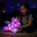Cuteoy Glowing LED Light-up Purple Unicorn Nightlight Toys Musical Plush Stuffed Animal Singing Lullabies Birthday Christmas Plushies Gifts for Kids Boys Girls,13" by TinyTreasures Baby Boutique