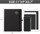 2026 Planner - 2026 Planner Weekly and Monthly, JAN 2026 - DEC 2026, Calendar Planner with Hardcover,Thick Paper, Back Pocket, Notes Pages, Pen Loop (9" x 11") - Black by TinyTreasures Baby Boutique