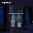 IKT Self-Cleaning Bottom Load Hot and Cold Water Cooler Dispenser with Ice Maker for 5 Gallon Bottle 22lbs Daily Capacity Perfect for Home Black by CozyNest Decor