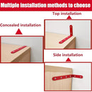 Anti Tip Furniture Anchors for Baby Pet Proofing,Furniture Wall Anchor Furniture Dresser Bookshelf Falling Prevention Device for Children (Red) by TinyTreasures Baby Boutique