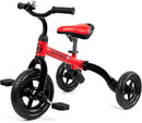 Ancaixin 3 in 1 Toddler Tricycles for 2-5 Years Old Boys and Girls with Detachable Pedal and Bell | Foldable Baby Balance Bike Riding Toys for Kids | Infant Birthday New Year Red by TinyTreasures Baby Boutique