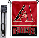 WinCraft Arizona Diamondbacks Garden Flag with Stand Holder by GreenHaven Gardens