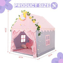 Wilwolfer Kid Tent with Mat, Star Lights - Kids Play Tents for Toddlers Kids Tents Indoor Playhouse - Princess Tent for Girls Toy House Gift (Gray with Cloth) by TinyTreasures Baby Boutique