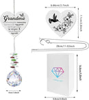 Memorial Gifts for Loss of Grandma, Sympathy Gifts for Loss of Grandma, Grandma in Heaven Memorial Crystal Suncatcher for Window Home Decor (Grandma) by GreenHaven Gardens