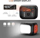 Portable Power Station 97Wh Backup Lithium Battery, Solar Generator Power Bank Station Fasting Charging 150W with Wireless Charging LED Flashlight Power Supply for Home Camping RV Emergency by TinyTreasures Baby Boutique