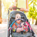 Baby Stroller Arch Toys, Crib Mobile for Infants Adjustable Bassinet Mobile with Universal Clamps, Activity Toy Bar for Bouncer Newborn Car Seat Stroller Sense Toy for Baby 0-12 Months by TinyTreasures Baby Boutique
